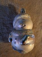 Weihnachtsbaumschmuck süsser Schneemann, Glas,handbemalt