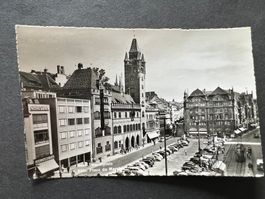 Ansichtskarte Basel Marktplatz  1953  (M212)