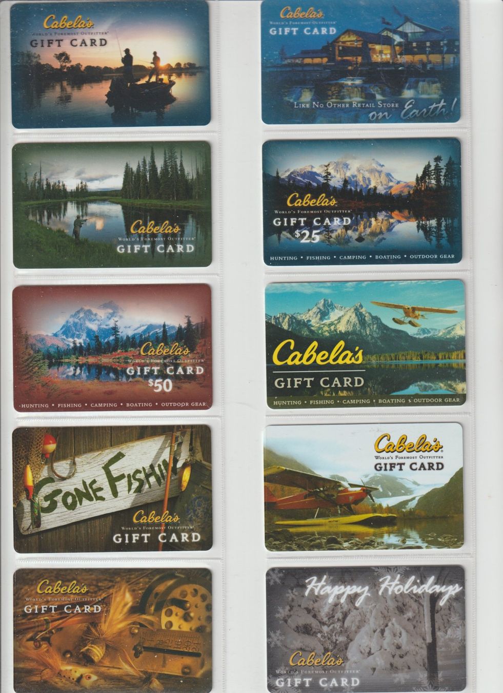 Cartoline: Carte Cadeau Cabela's USA – Usato da Romanel-sur-Lausanne venduto da Claude06