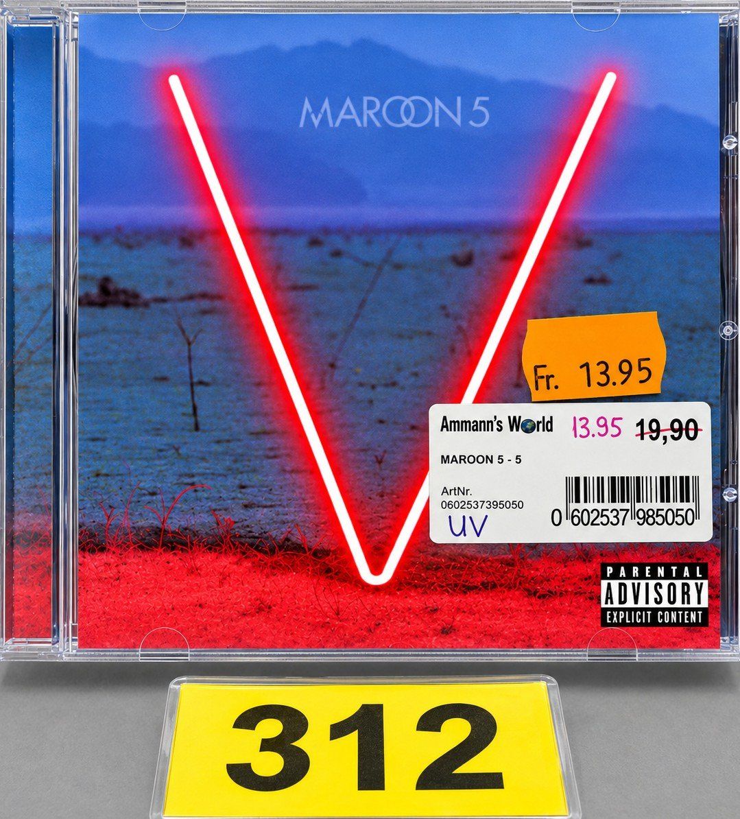 CD: CD Maroon 5 "V", Nr. 312 – Nuovo e nell'imballaggio originale da Kottwil venduto da Crazyrolf
