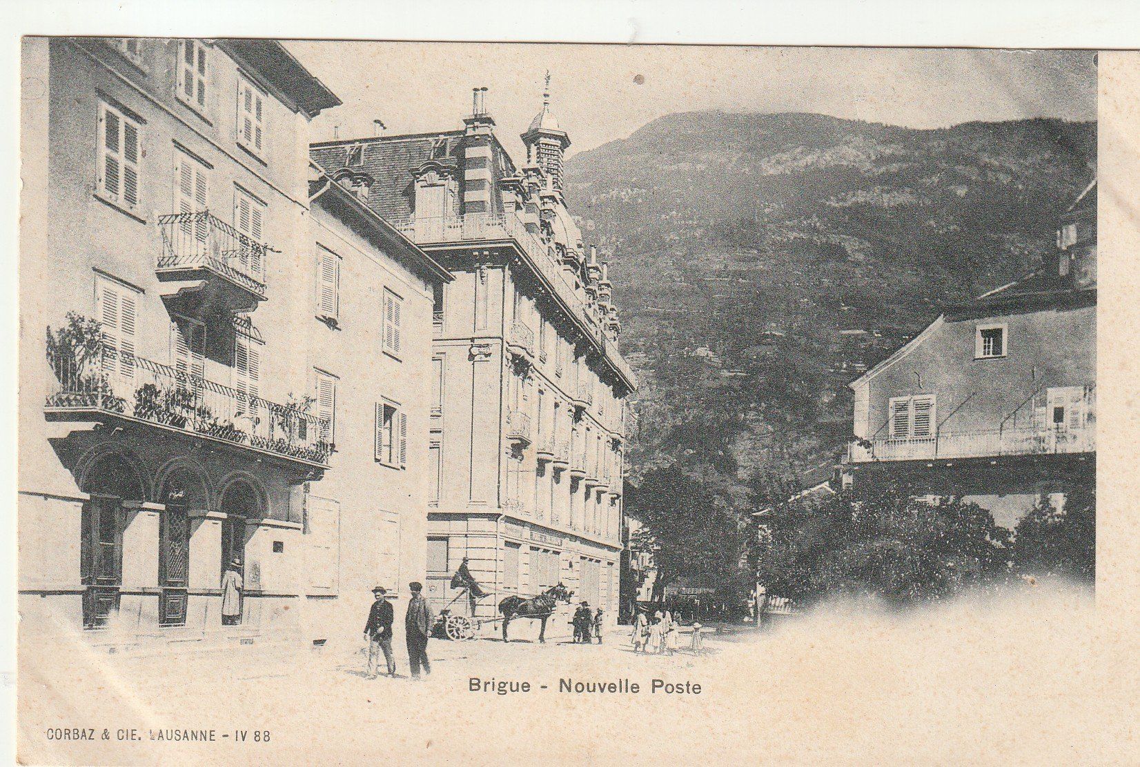 Cartoline postali: AK  Brigue Nouvelle Poste mit Stempel 1902 – Usato da Rupperswil venduto da Ema10