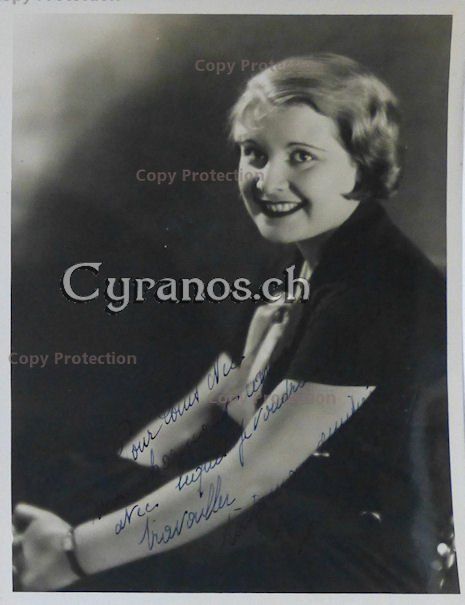 Autogramme: Simone Bourday (1912-1943) Schauspielerin - Autogramm – Gebraucht aus Dietikon von cyranos.ch