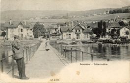 Auvernier   NE   -  Débarcadère        en  1 9 1 0