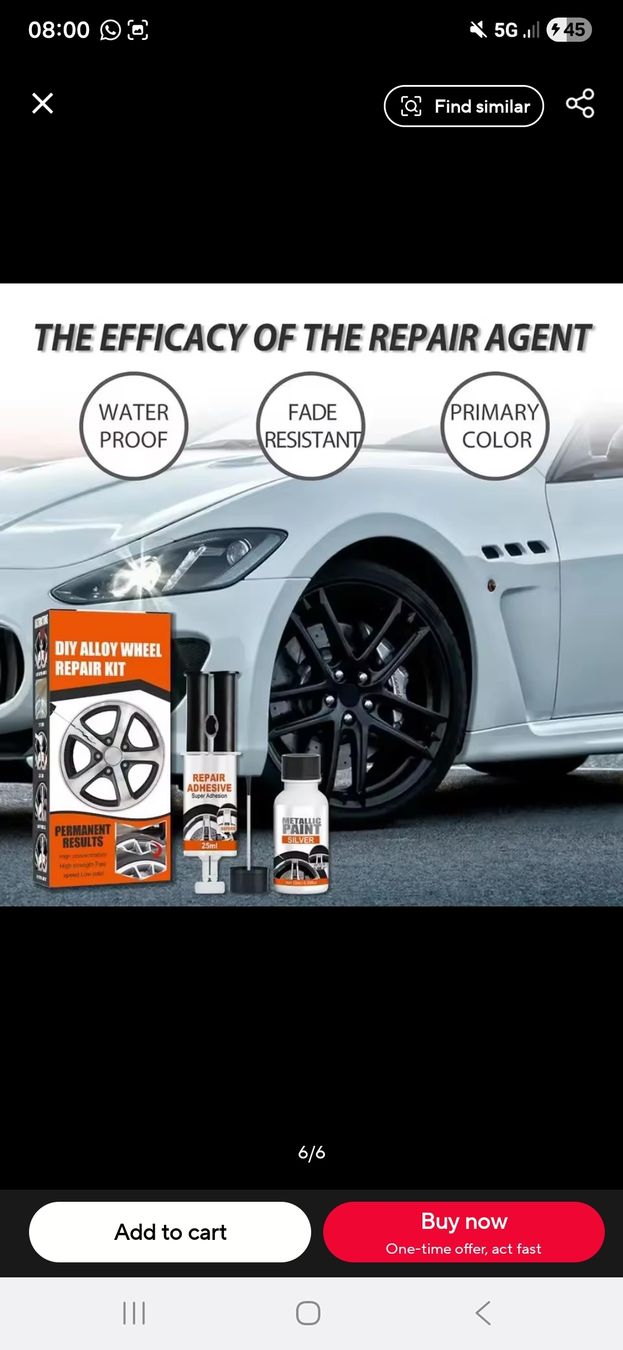 Tutti pezzi di ricambio auto: wheel scratch repair kit – Nuovo e nell'imballaggio originale da Zürich venduto da Asimpleguy 2
