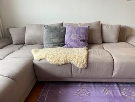 Ecksofa mit Schlaffunktion Travis Beige - links