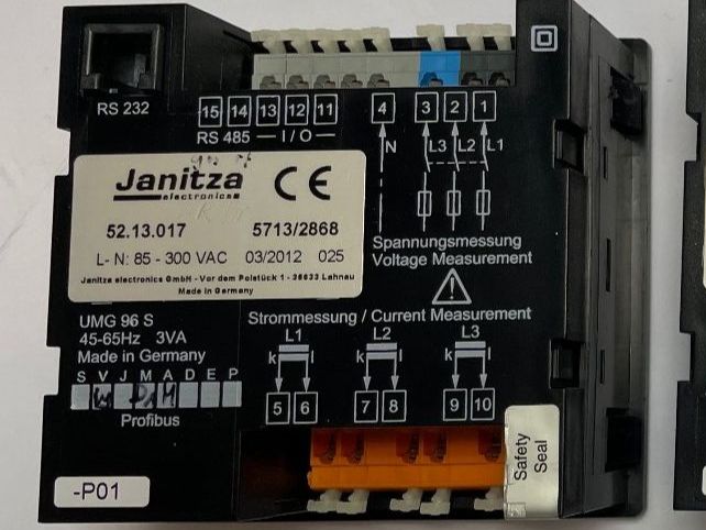 Misurare: 1 Stück Powermeter UMG 96S Janitza 52.13.017 – Usato da Hinwil venduto da ilon13 1