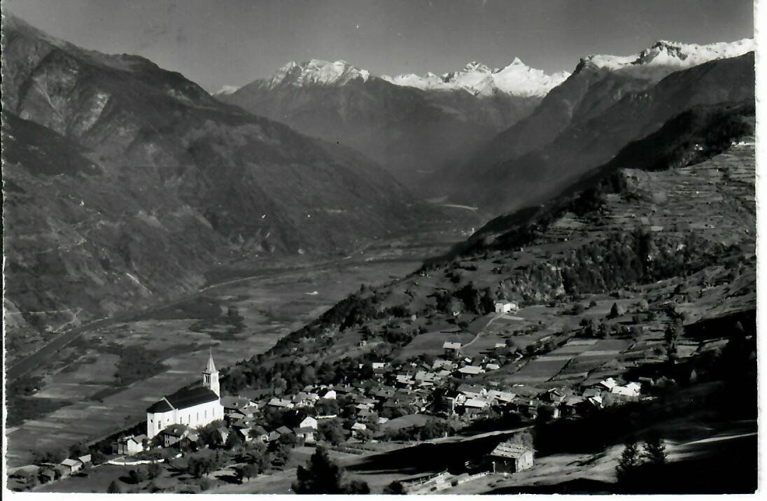 Cartoline postali: Eischoll mit Rhonetal – Usato da Hochdorf venduto da Ziegel-16