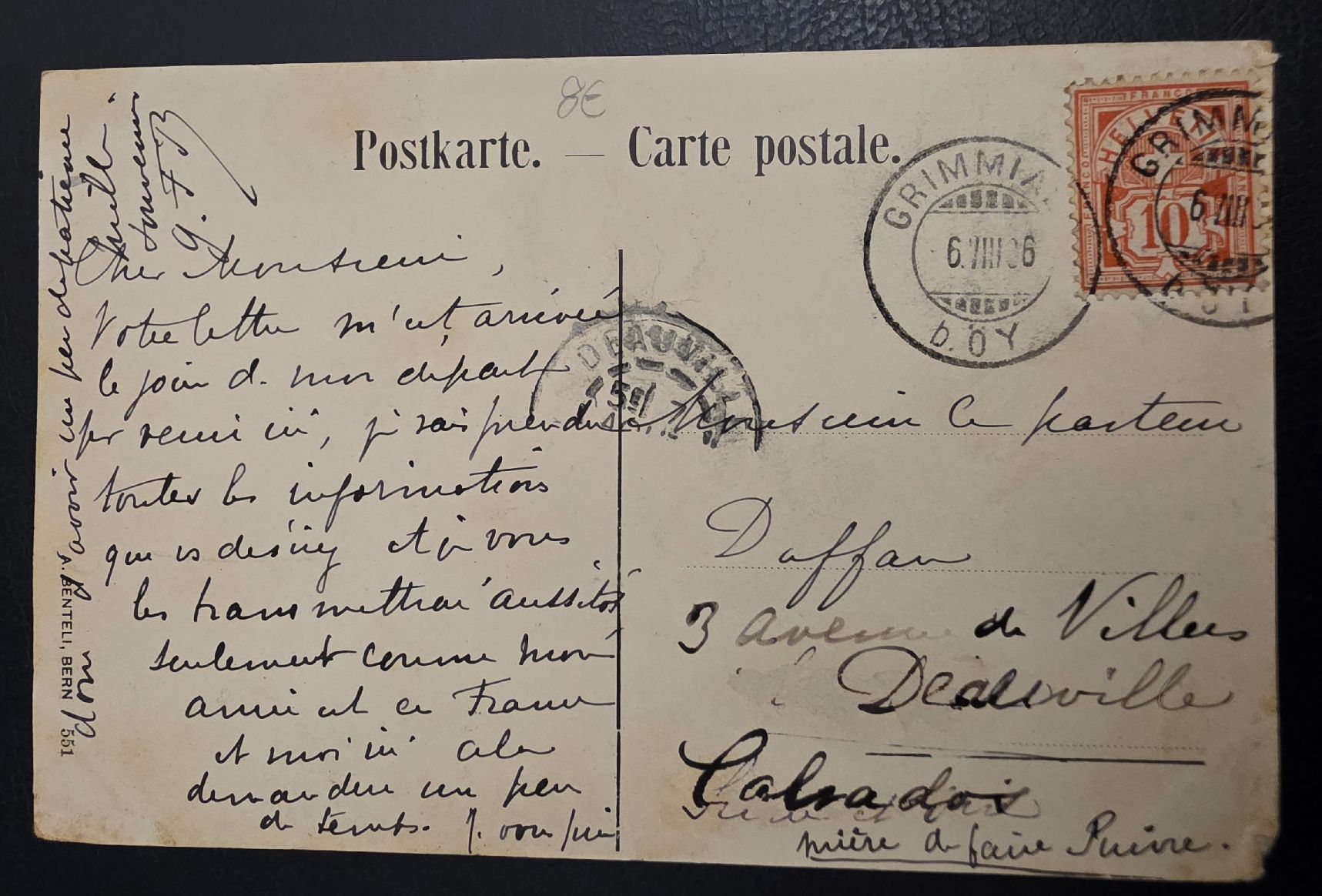 Cartoline postali: Ansichtskarte Kurhaus  – Usato da Bern venduto da Kocholo 1