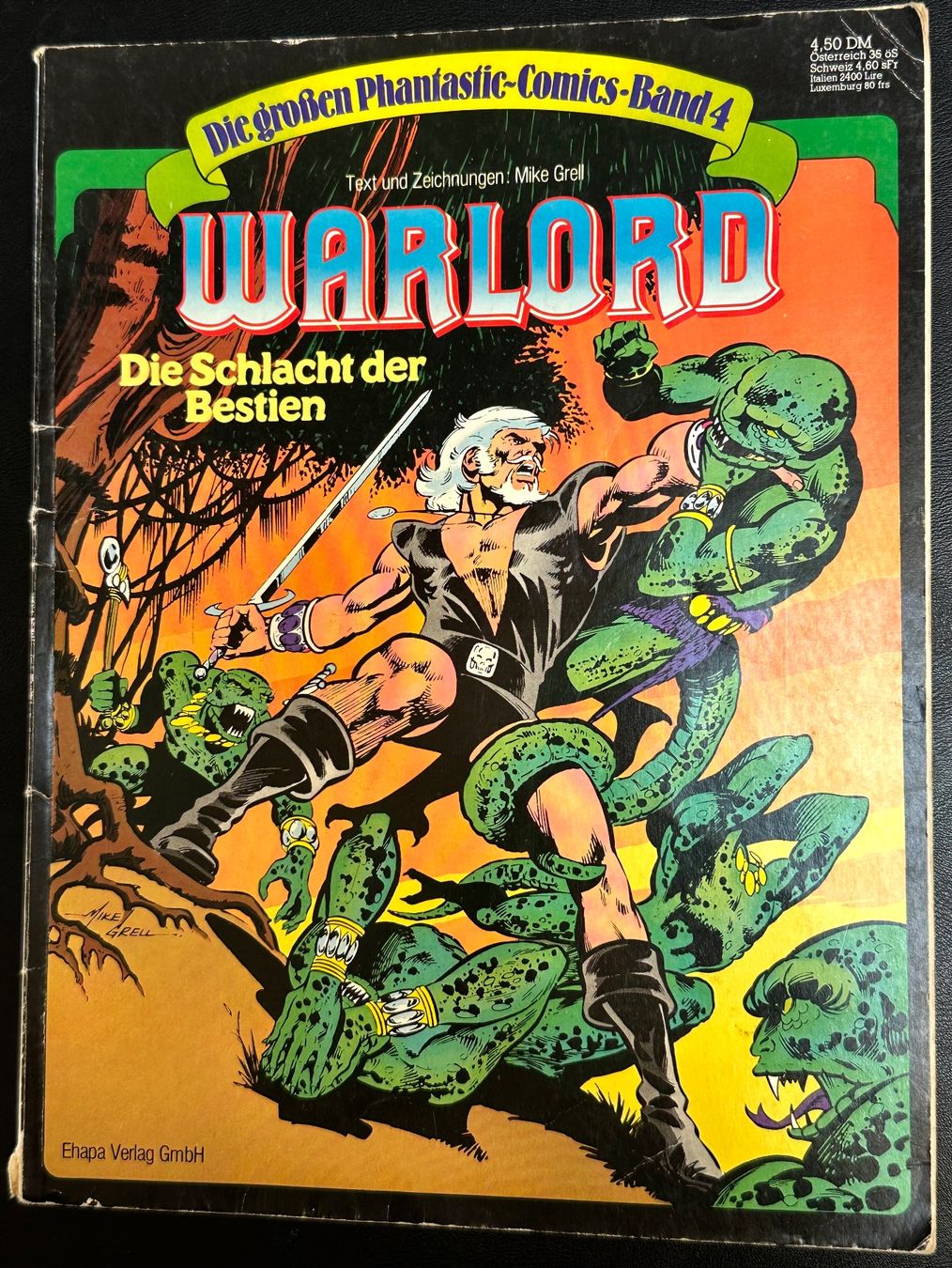 BD: Warlord Nr. 4 1980, hunderteComics eingestellt – D'occasion à Seltisberg par quadartswiss