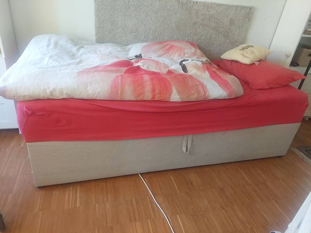 Betten: Boxspring Bett 90x200 cm  – Gebraucht aus Zürich von jmueller71