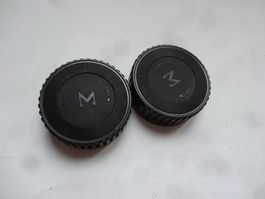 2 NIKON MF LENS BACK DECKELS-TIP TOP