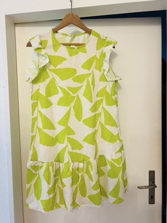 SOMMERKLEID GRÜN WEISS NEU GR S
