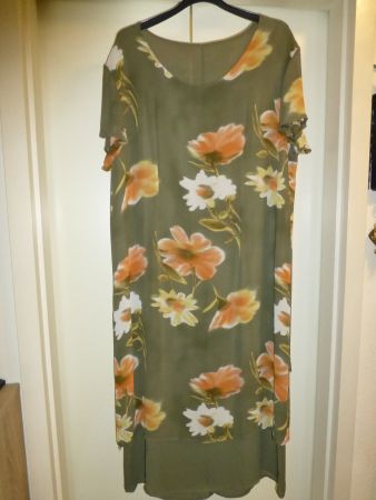 Sommerkleid Kleid Rock Grösse XL Viskose oliv