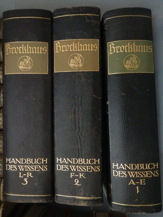Livres: Brockhaus 1929, 3 von 4 Bänden – D'occasion à Wallisellen par Marysan8