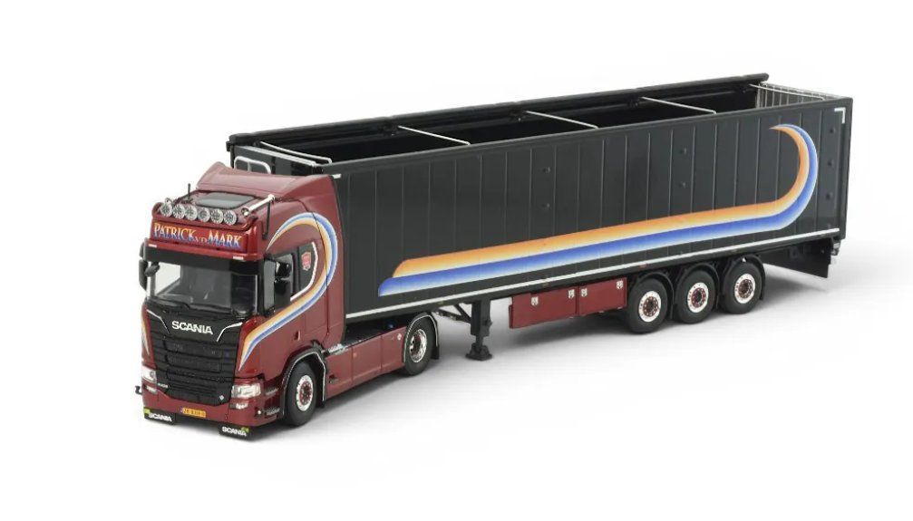 Tekno Kit di modellismo & Modellini statici: 1:50 Tekno Scania NGR HL 4x2 "Patrick van der Mark" – Nuovo e nell'imballaggio originale da Affoltern am Albis venduto da Modellshop-8910