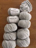 Merino 120 von Lang hellgrau 10 Knäuel