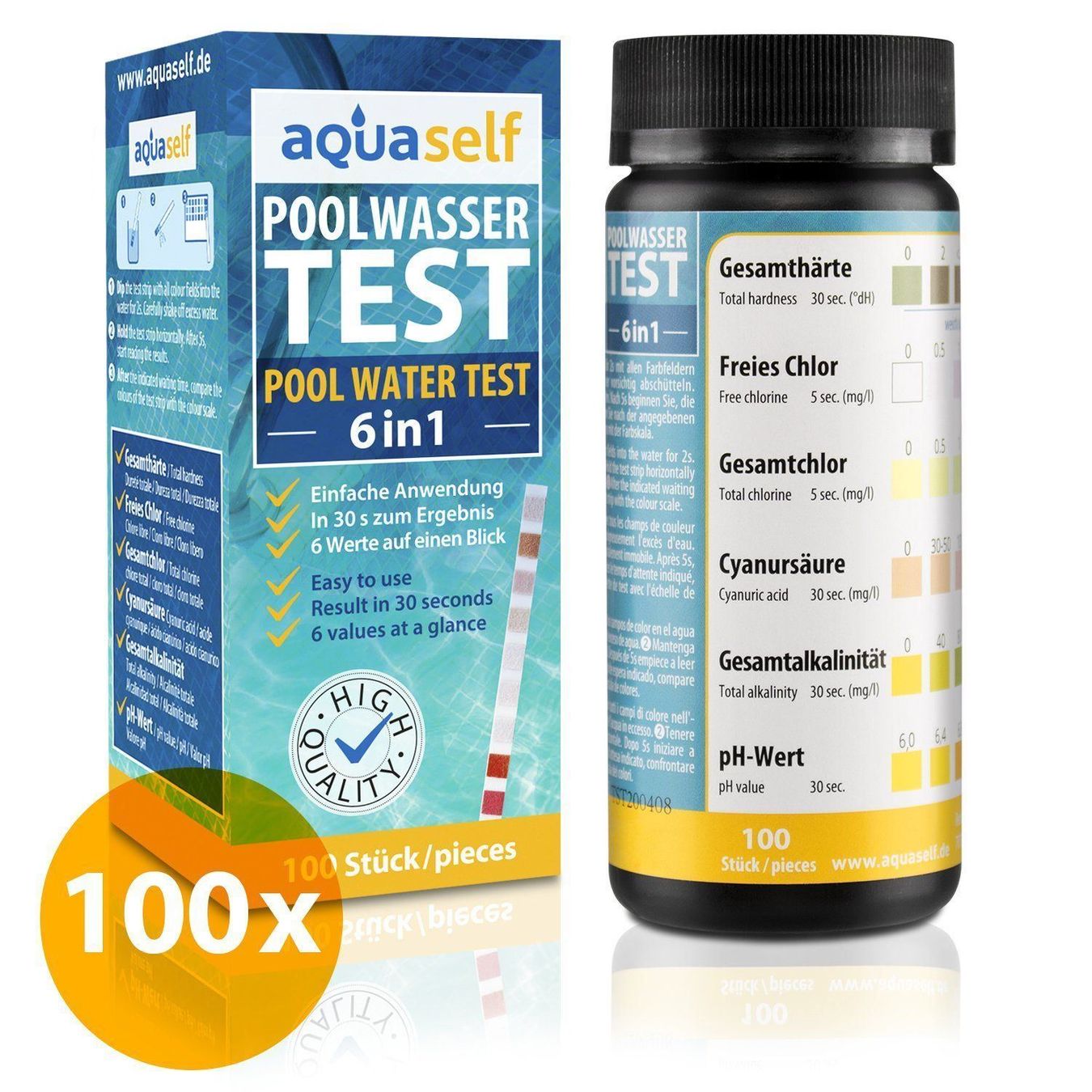 Piscine: Poolwasser testen, Pool Teststreifen – Nuovo e nell'imballaggio originale da Steinmaur venduto da umweltcheck 6