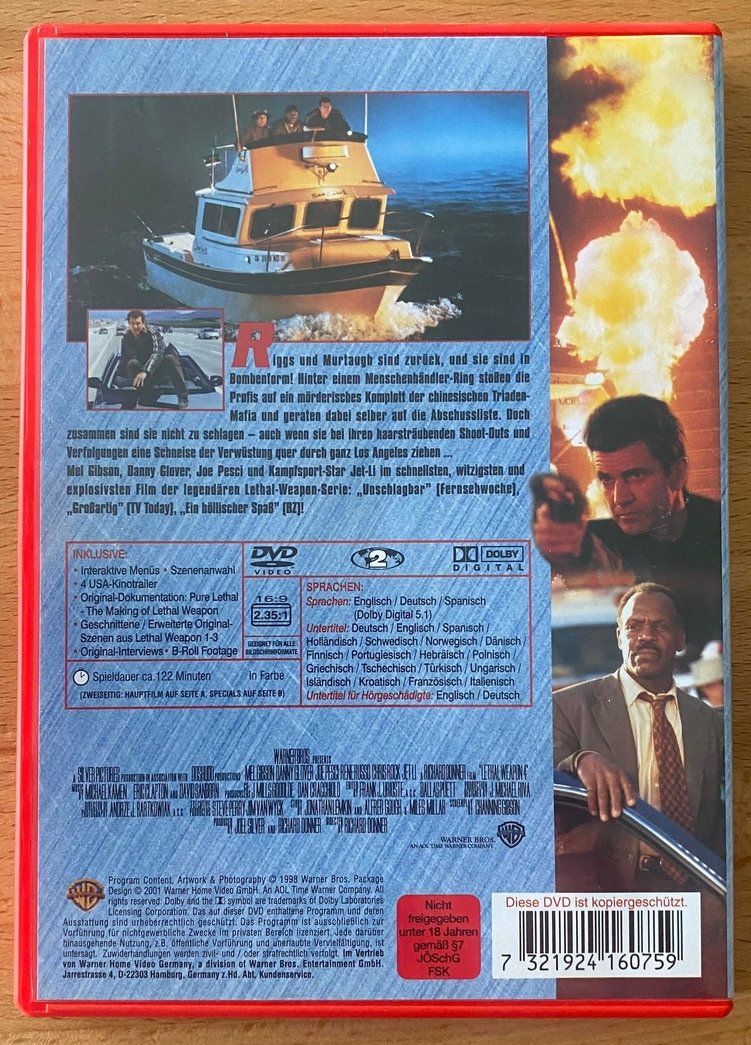 Tutti i DVDs: DVD - Lethal Weapon 4 - Zwei Profis räumen auf – Usato da Winterthur venduto da Secondhand-Family 2