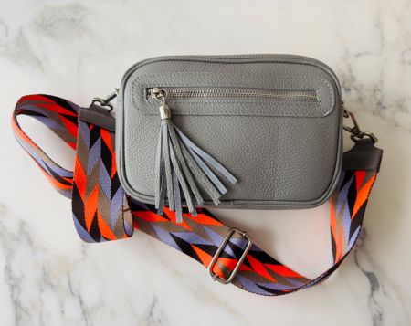Crossbody Tasche "Grau" inkl. Schulterriemen