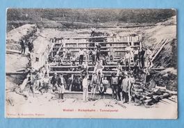 Wattwil - Rickenbahn - Bauarbeiten beim Tunnelportal - 1901