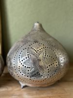 Egyptian Style Silver Brass Lamp - Cosy Home Decor 💡✨