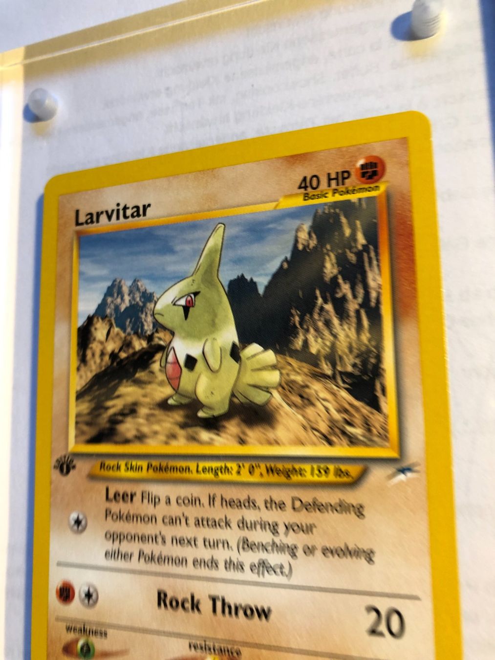 Carte collezionabili: Larvitar 1st Neo Destiny - MINT - ab 1.- – Usato da Giubiasco venduto da dan_pr8b 3
