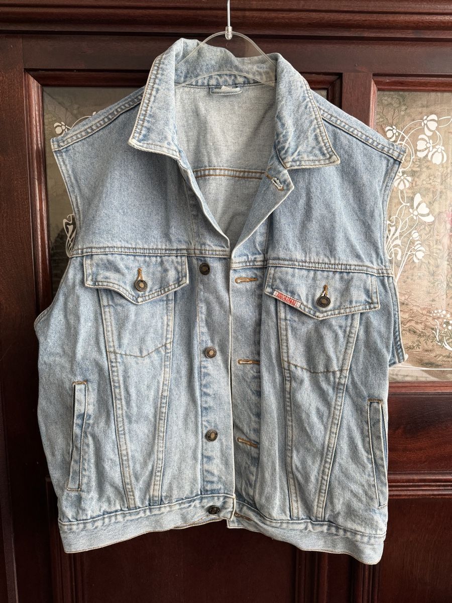 Gilet & Giacche: Vintage Denim Weste Broadway Gilet – Usato da Obfelden venduto da tan_9lj9 2