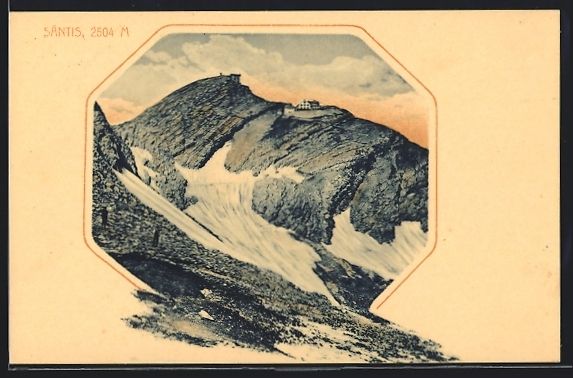 Ansichtskarten: AK Säntis, Blick zum Gipfel – Gebraucht aus Berlin von bartko-reher