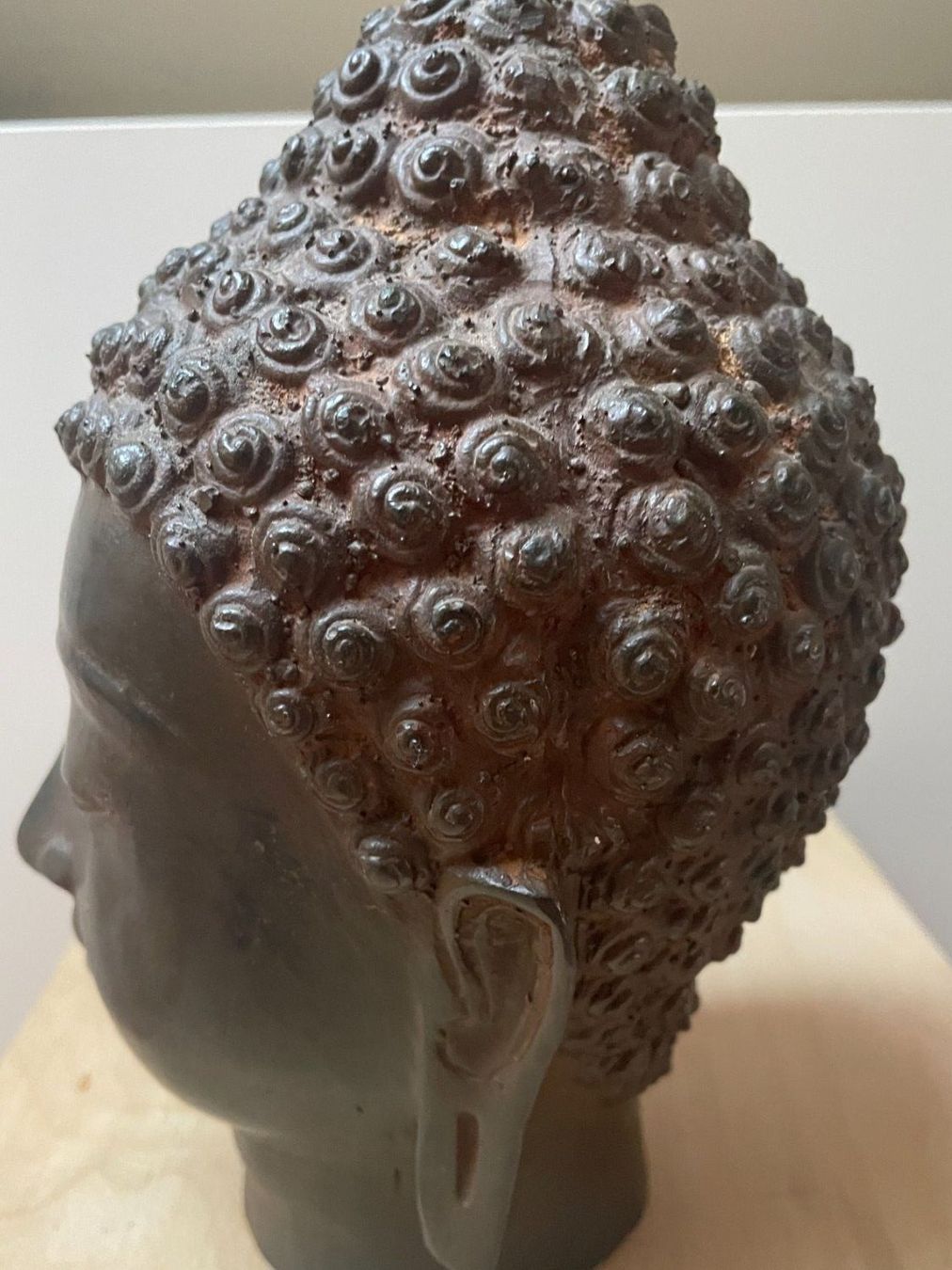 Figuren: Buddha Kopf Metall, 20 cm – Gebraucht aus Aarau von Chicca2006 5