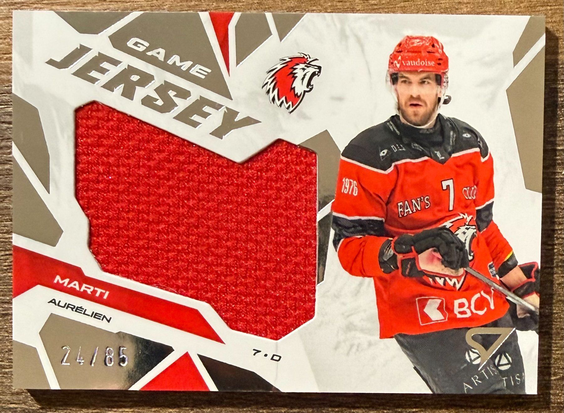 Sportzoo Carte collezionabili: Game Jersey - Aurélien Marti - 24/85 – Usato da Herisau venduto da Herisauar