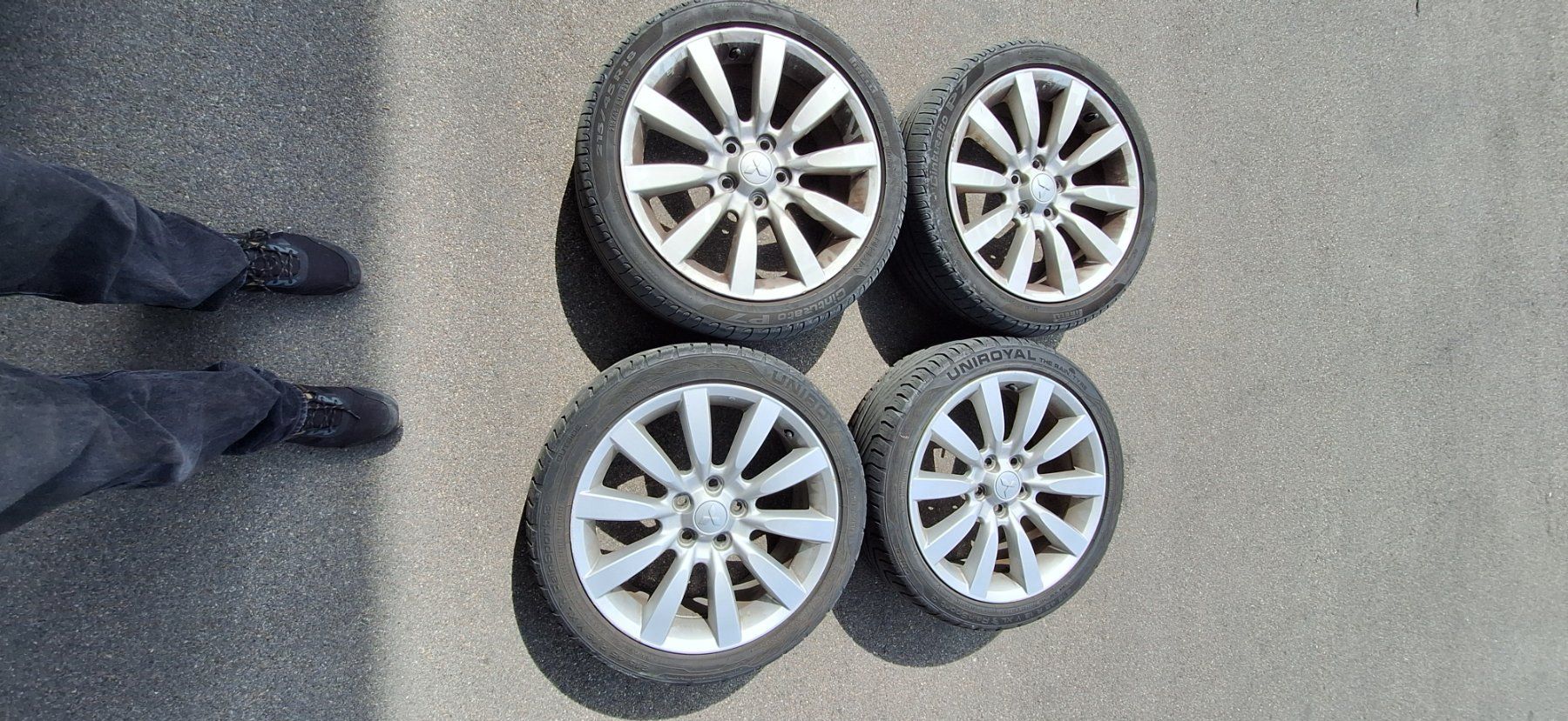 Mitsubishi Pneumatici & Ruote complete: Räder 215/45 R18 Mitsubishi Lancer – Usato da Arbon venduto da Kbrluz