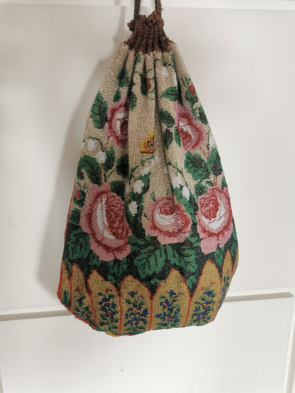 Borse da donna: Perlenbeutel, Handtasche Biedermeier – Difettoso da Dübendorf venduto da aschiduebendorf 2