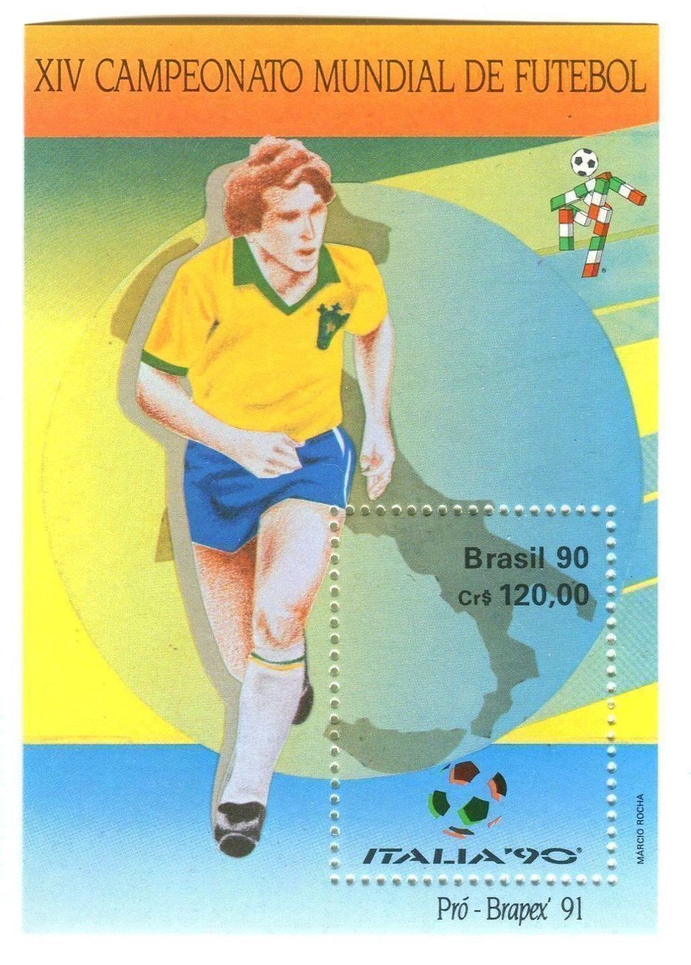 Tous les timbres: Block "Fussball". Brasilien. – Neuf avec emballage d'origine à Basel par Butsch5