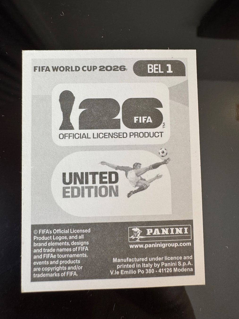 Panini Carte collezionabili: BEL 1 Panini FIFA World Cup WM 2026 – Nuovo e nell'imballaggio originale da Zürich venduto da wtpooh 1
