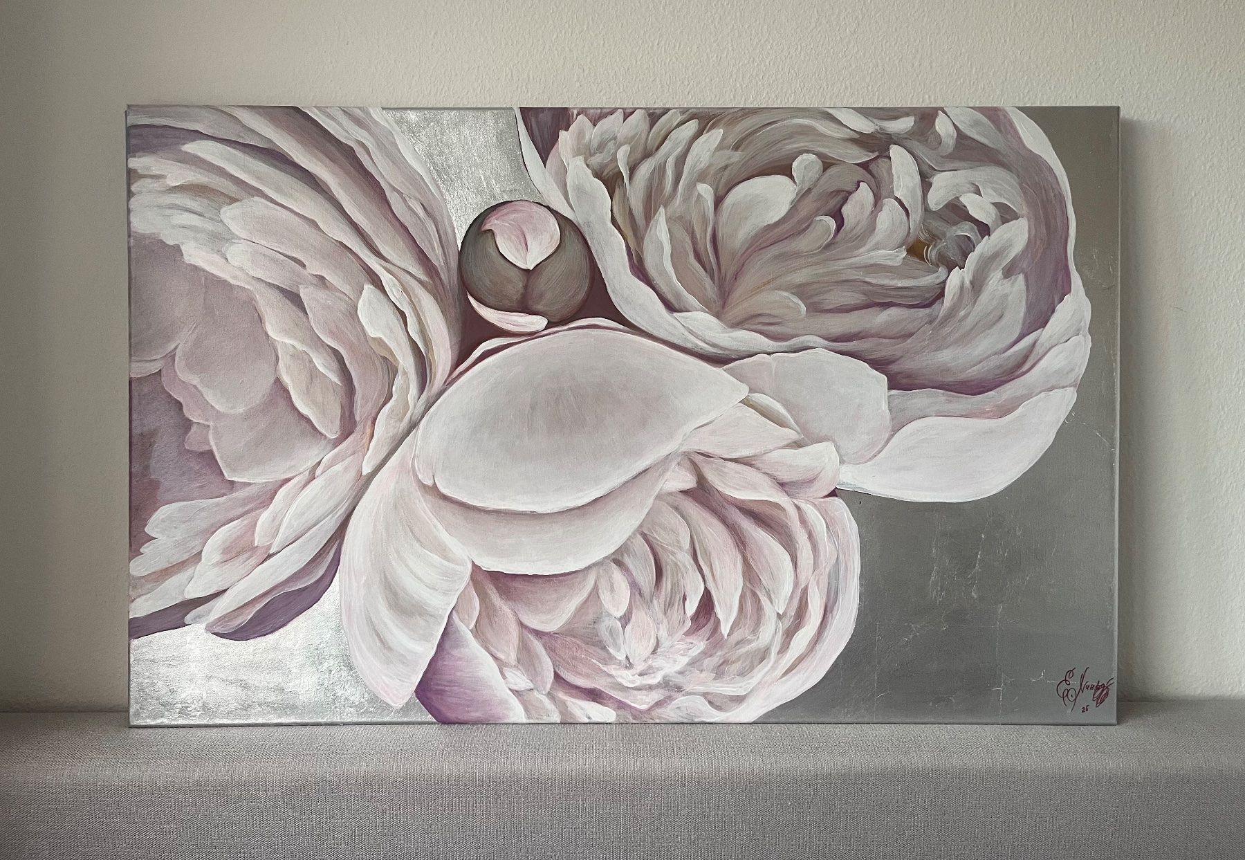 Gemälde: Interior Malerei „Pfingstrose“ – Neu (gemäss Beschreibung) aus Reinach BL von art-inspiration.ch 1