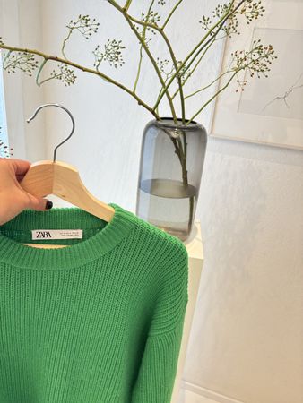 🍀💚 chunky- knit! Grüner Strickpulli von Zara!