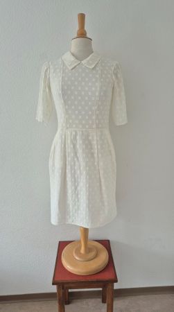 KLEID BY MAJKUTOVA S 36 CREME DRESS , TOP ZU JACKE SNEAKER