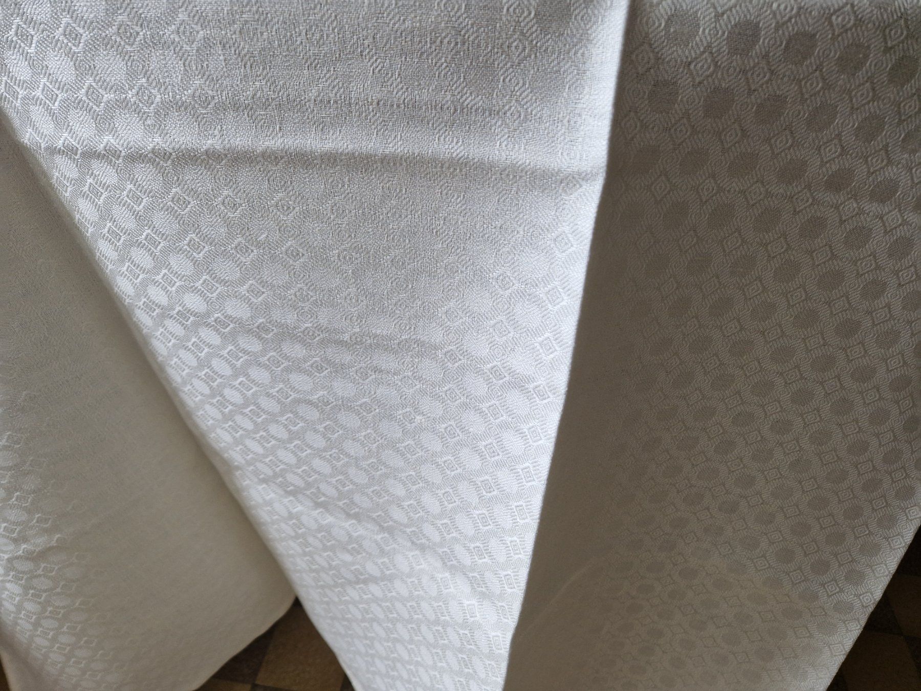 Sonstige Tischwäsche: Leinen Tischdecke mit Muster 130x170cm – Neu (gemäss Beschreibung) aus Bern von Antikbatik 4