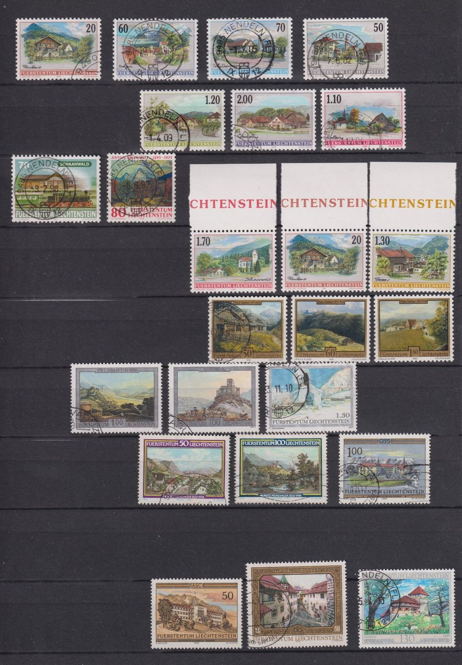 Tous les timbres: FL Landschaftsbilder divers – D'occasion à Bellach par qsearch