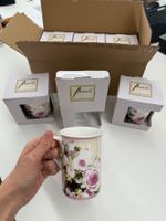 Tasse Mug Teetasse Blumen Nostalgie NEU 10Stk.