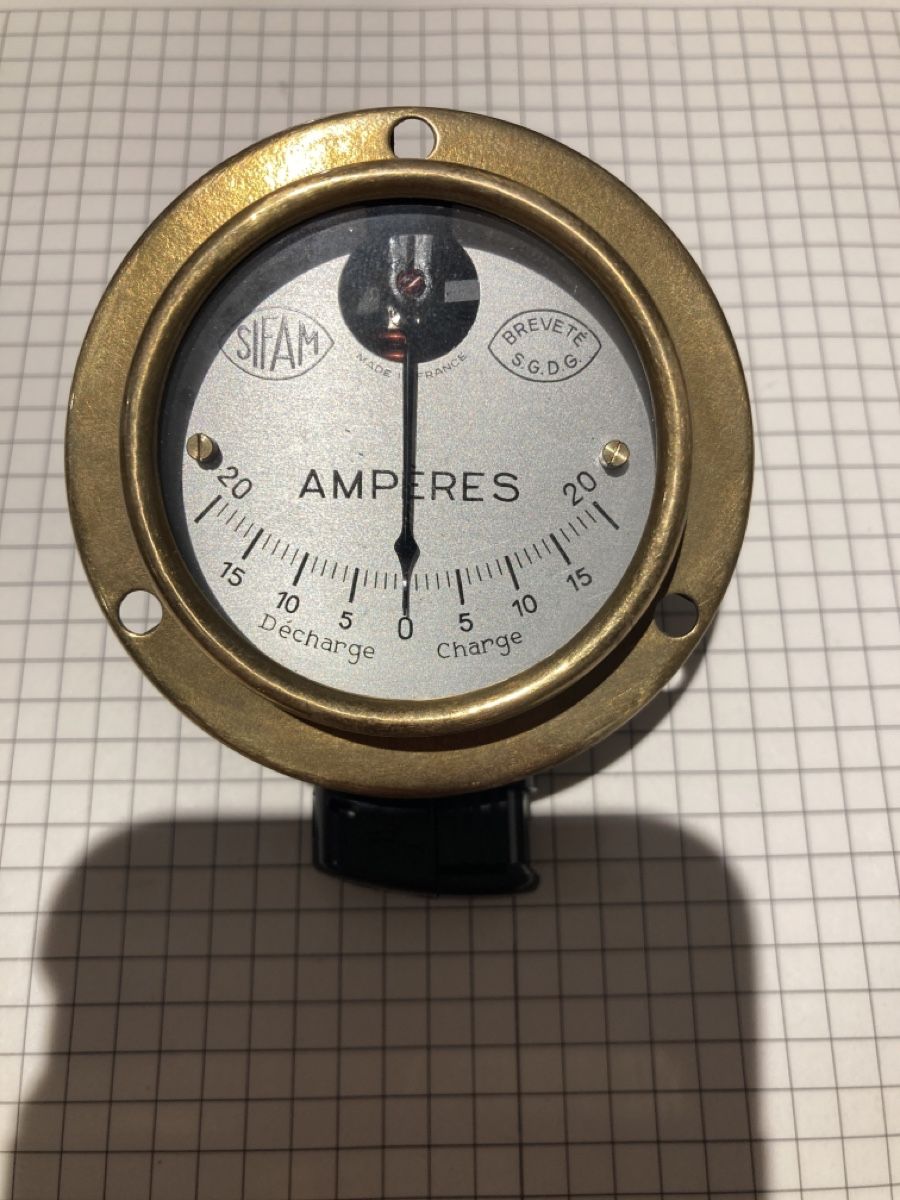 Tutti pezzi di ricambio auto: Amperemeter SIFAM AMPÈRES – Usato da Roveredo GR venduto da Oldtimer4ever 1