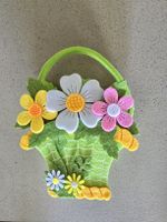 Blumenkorb aus Filz