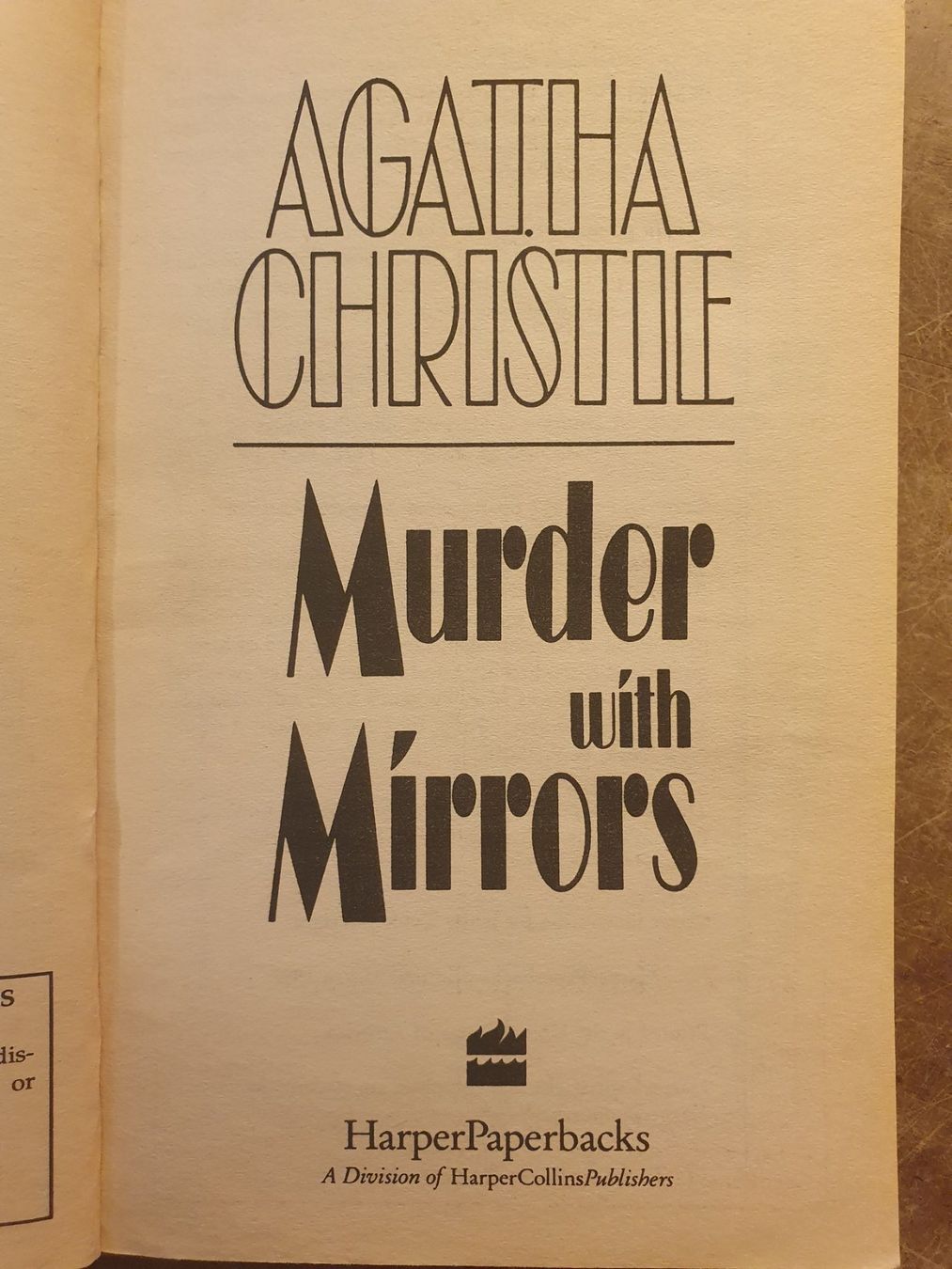 Libri: Murder With Mirrors - Agatha Christie – Usato da Zürich venduto da dialout 3