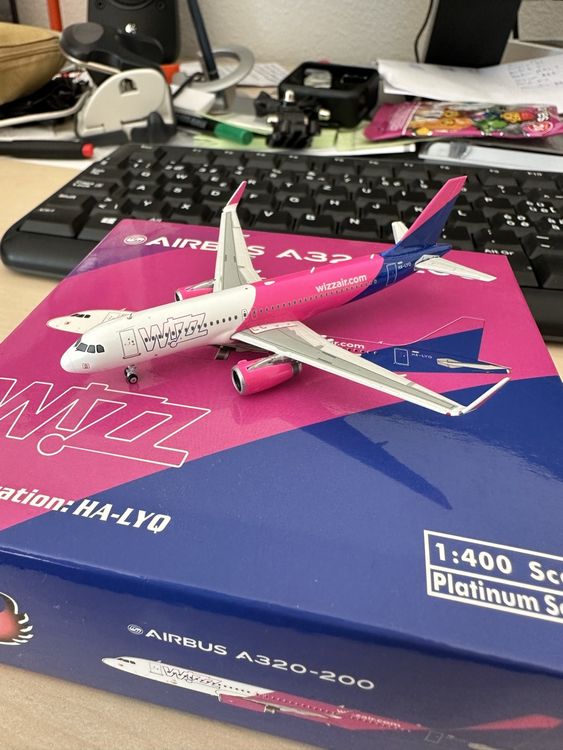 Maquette Airbus A320 16 Cm – Avion En Alliage Échelle 1/400, Modèle De Collection Avec Support, Cadeau Pour Passionnés D’Aviation