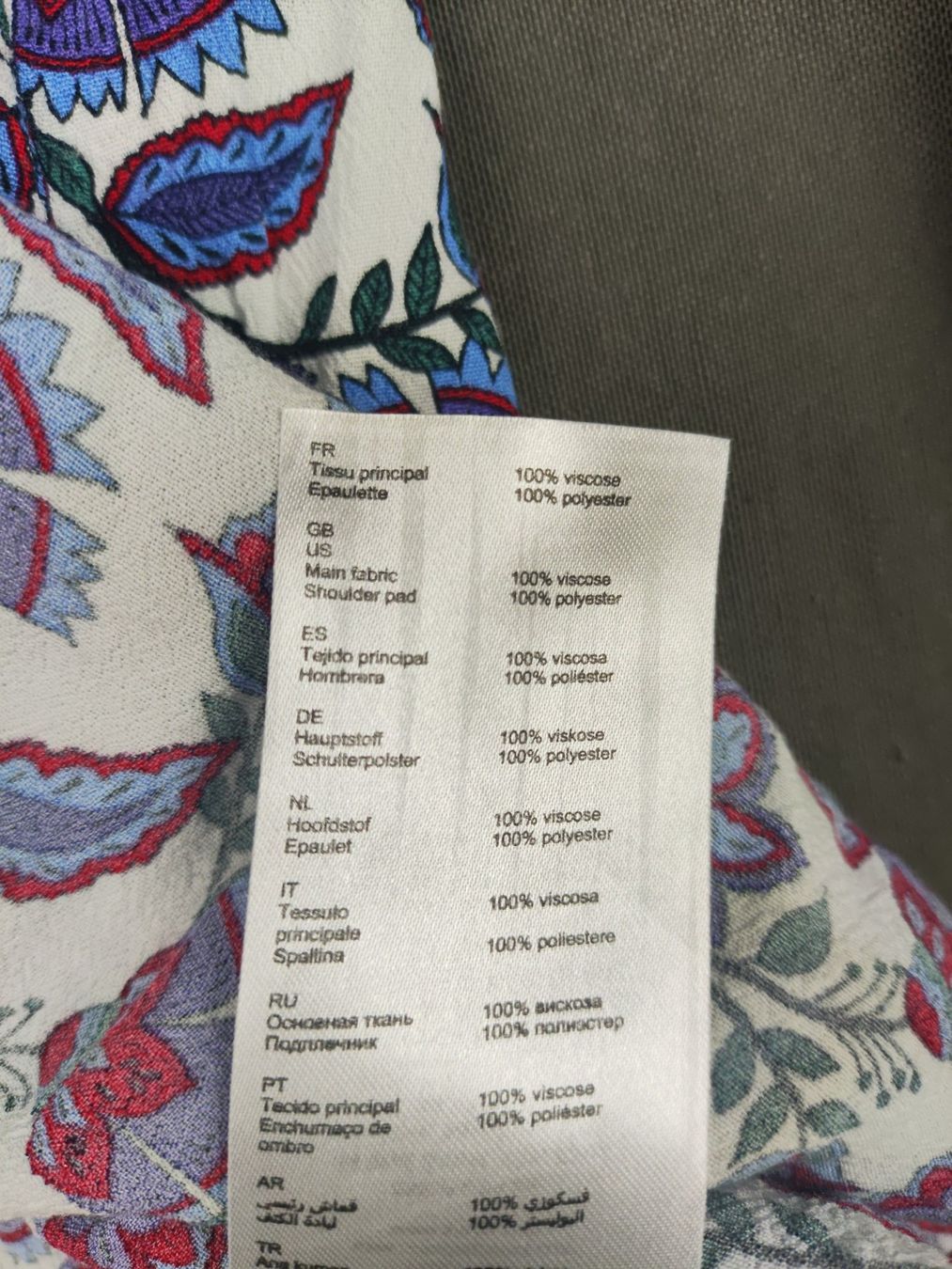 Claudie Pierlot Camicette: CLAUDIE PIERLOT | blouse fluide multicolore ample bohème | S – Usato da Bonfol venduto da Elise.Str 4