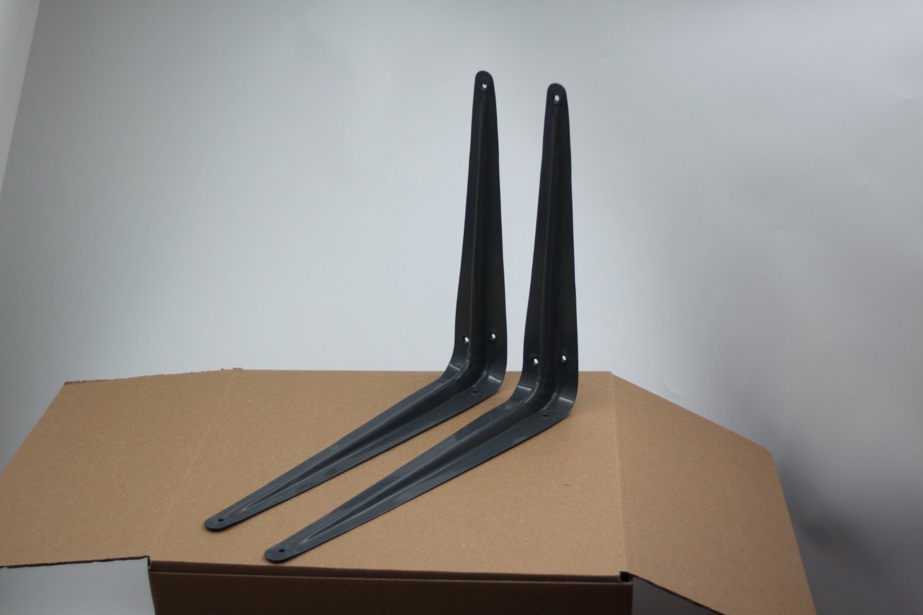 Scaffali: 2x Tablar Winkel 300 x 250 Grau lackiert – Nuovo e nell'imballaggio originale da Lömmenschwil venduto da ritalin01 1