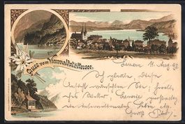 Litho Luzern, Teilansicht, Tütli, Tells