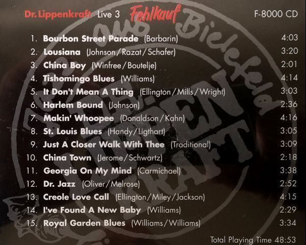 CD: DR. LIPPENKRAFT - FEHLKAUF - LIVE 3 - CD – Usato da Greifensee venduto da scharmant 1