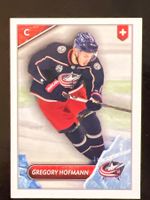 Gregory Hofmann NHL Columbus Blue Jackets RC Sticker EVZ Zug