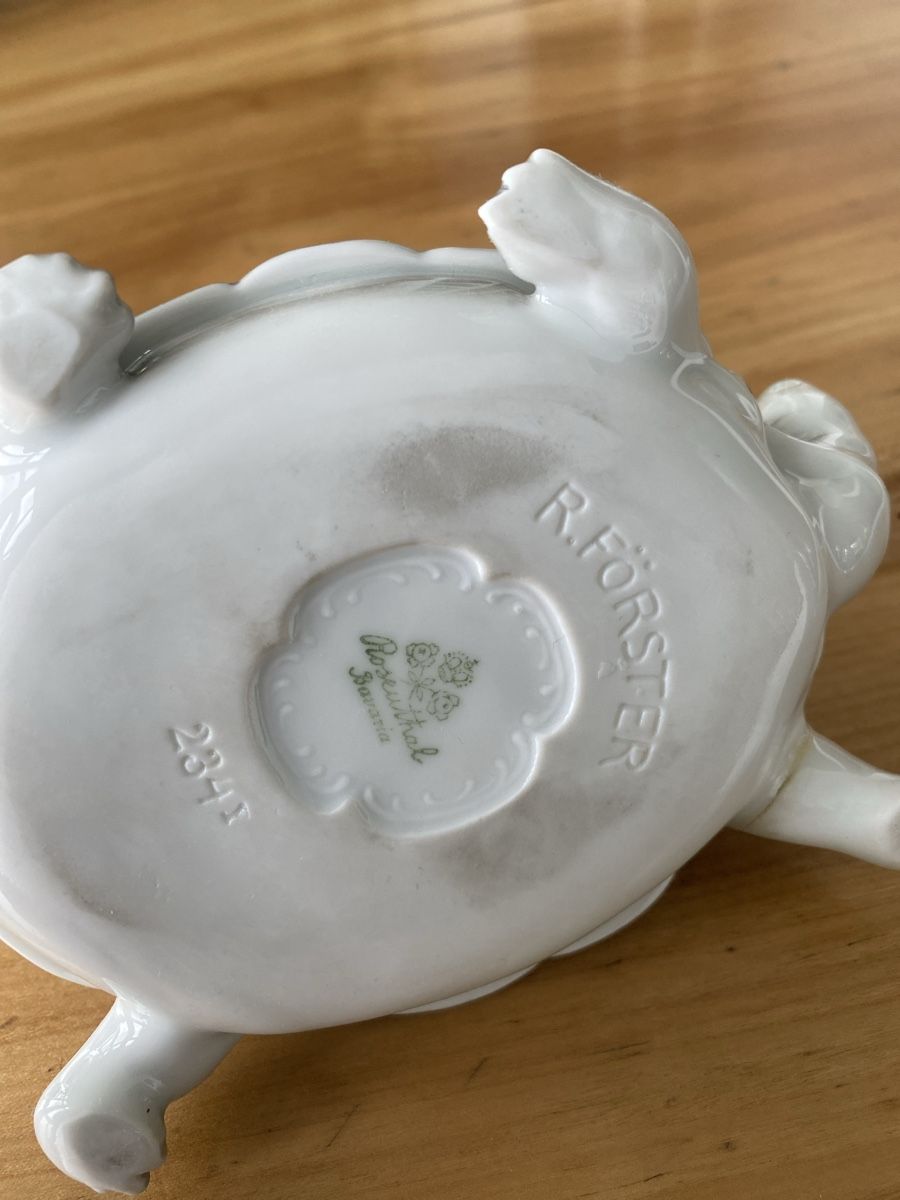 Rosenthal Statuette: Rosenthal, Schildkröte mit Amorette – Usato da Buochs venduto da Chreschte2 4